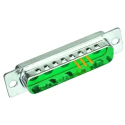 D-Sub plug, 13 pole, 13W3, equipped, straight, solder cup, 09693117133