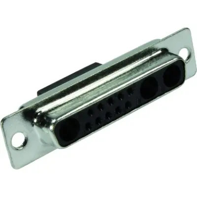 D-Sub socket, 25 pole, 25W3, unequipped, crimp connection, 09694020253 - 1