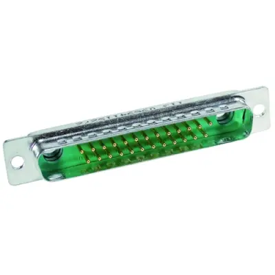 D-Sub plug, 27 pole, 27W2, equipped, straight, solder cup, 09694117272 - 1