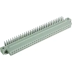 Female connector, type Q, 64 pole, a-b, pitch 2.54 mm, solder pin, angled, 09722646804