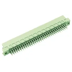 Male connector, type R, 64 pole, a-b-c, pitch 2.54 mm, press-in connection, straight, gold-plated, 09731646904