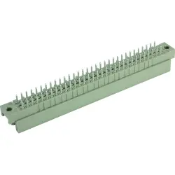 Male connector, type R, 64 pole, a-b-c, pitch 2.54 mm, solder pin, straight, gold-plated, 09731647903