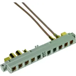 Female connector, type M, 6 pole, a-b-c, pitch 2.54 mm, solder pin, angled, 09732066801