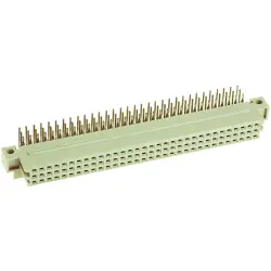 Female connector, type R, 96 pole, a-b-c, pitch 2.54 mm, solder pin, angled, 09732962801