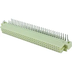 Female connector, type R, 96 pole, a-b-c, pitch 2.54 mm, solder pin, angled, 09734966804