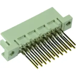 Male connector, type 3Q, 20 pole, a-b, pitch 2.54 mm, solder pin, straight, 09751206577