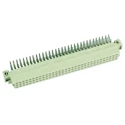 Female connector, type R, 96 pole, a-b-c, pitch 2.54 mm, solder pin, angled, gold-plated, 09794966801