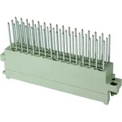 Male connector, type F, 48 pole, z-b-d, pitch 5.08 mm, wire-wrap, straight, gold-plated, 09060482963