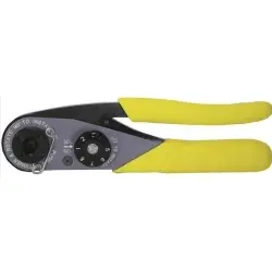 Crimping pliers for coaxial connectors, 0.09-0.82 mm², AWG 32-20, Harting 09990000501