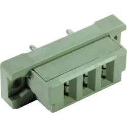 Female connector, type H3, 3 pole, pitch 5.08 mm, solder pin, straight, silver-plated, 09062032811