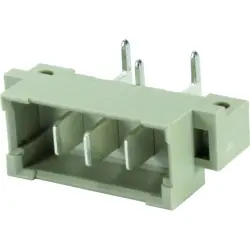 Male connector, type H3, 3 pole, pitch 5.08 mm, solder pin, angled, silver-plated, 09062032911