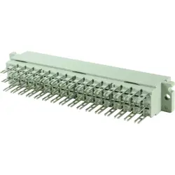 Female connector, type F, 48 pole, z-b-d, pitch 5.08 mm, solder pin, straight, gold-plated, 09062482823