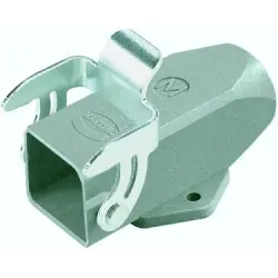 Surface mount housing, size 3A, zinc die casting, M20, straight, longitudinal bow locking, IP44/IP65/IP67, 19200031250