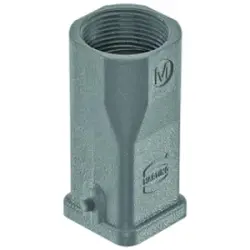 Grommet housing, size 3A, zinc die casting, M25, straight, longitudinal bow locking, IP44/IP65/IP67, 19200031445