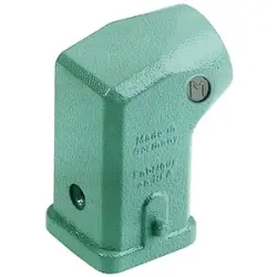 Grommet housing, size 3A, zinc die casting, M20, angled, longitudinal bow locking, IP44/IP65/IP67, 19200031640