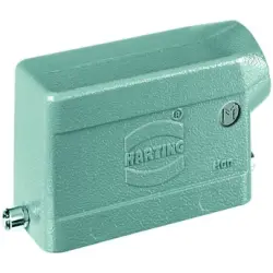 Grommet housing, size 16B, die-cast aluminum, M25, angled, longitudinal bow locking, IP65/IP66/IP67, 19300161541