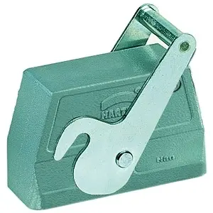 Grommet housing, size 24B, die-cast aluminum, M40, angled, central locking, IP65, 19300240588 - 1