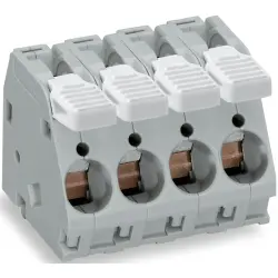 PCB terminal, 6 pole, pitch 10 mm, AWG 16-6, 76 A, cage clamp, gray, 2716-106