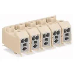 Cable connector, 1 pole, 2.5 mm², clamping points: 8, white, push-in wire connection, 18 A, 272-132