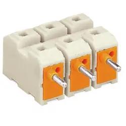 Plug, 3 pole, push-wire connection, 2.5 mm², white, 272-453/272-469