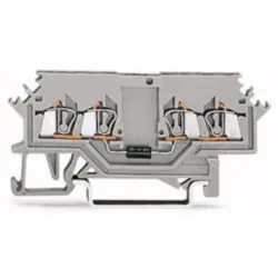 4 conductor component terminal with diode 1N4007, spring-clamp connection, 0.08-1.5 mm², 1 pole, 500 mA, gray, 279-623/281-411