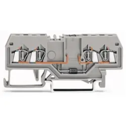 4 conductor component terminal with diode 1N4007, spring-clamp connection, 0.08-1.5 mm², 1 pole, 500 mA, gray, 279-815/281-410