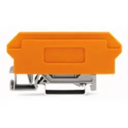 4 conductor basic terminal block, spring-clamp connection, 0.08-2.5 mm², 4 pole, 10 A, 6 kV, gray, 280-608