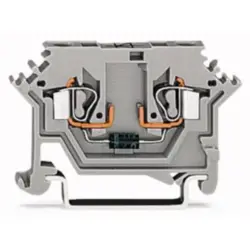 2 conductor component terminal with diode 1N4007, spring-clamp connection, 0.08-2.5 mm², 1 pole, 500 mA, gray, 280-613/281-410