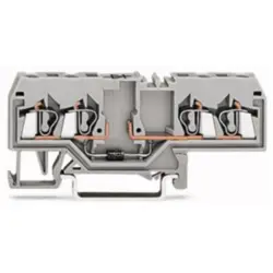 4 conductor component terminal with diode 1N4007, spring-clamp connection, 0.08-2.5 mm², 1 pole, 500 mA, gray, 280-655/281-410
