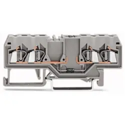 4 conductor component terminal with diode 1N4007, spring-clamp connection, 0.08-2.5 mm², 1 pole, 500 mA, gray, 280-815/281-411