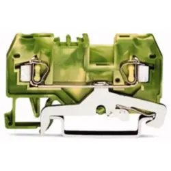 2-wire protective earth terminal, spring-clamp connection, 0.08-2.5 mm², 1 pole, 24 A, 8 kV, yellow/green, 280-907/999-950