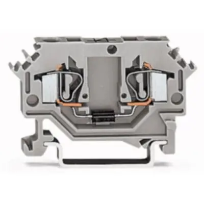 2 conductor component terminal with diode 1N4007, spring-clamp connection, 0.08-4.0 mm², 1 pole, 500 mA, gray, 281-603/281-411 - 1