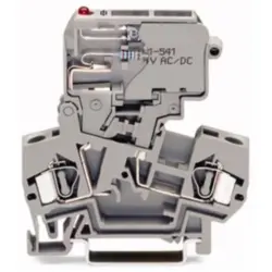 Fuse terminal block, 2 pole, 0.08-4.0 mm², 800 V, 10 A, 281-611/281-542