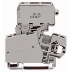 Fuse terminal block, 2 pole, 0.08-4.0 mm², 800 V, 10 A, 281-623
