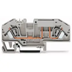 2-wire fuse terminal, 2 pole, 0.2-6.0 mm², 400 V, 25 A, 282-696
