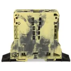 2-wire feed-through terminal, spring-clamp connection, 25-95 mm², 1 pole, 232 A, 12 kV, gray/yellow, 285-187