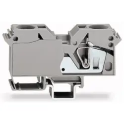 2-wire feed-through terminal, spring-clamp connection, 6.0-35 mm², 1 pole, 125 A, 8 kV, gray, 285-601