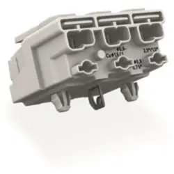 Mains connection terminal, 3 pole, 0.5-2.5 mm², clamping points: 15, white, push-in wire connection, 24 A, 294-5113