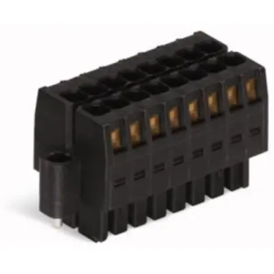 Socket header, 10 pole, pitch 3.5 mm, straight, black, 713-1105/107-000 - 1