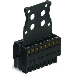 Socket header, 10 pole, pitch 3.5 mm, straight, black, 713-1105/107-9037/032-000