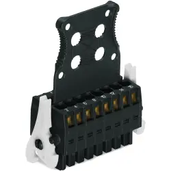 Socket header, 16 pole, pitch 3.5 mm, straight, black, 713-1108/037-9037/033-000