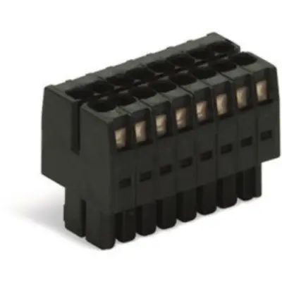 Socket header, 32 pole, pitch 3.5 mm, straight, black, 713-1116 - 1