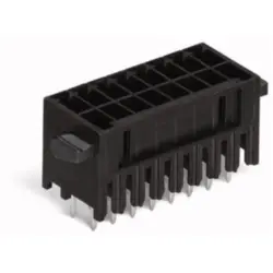 Pin header, 6 pole, pitch 3.5 mm, straight, black, 713-1403/116-000