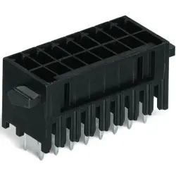 Pin header, 14 pole, pitch 3.5 mm, straight, black, 713-1407/116-000/997-407