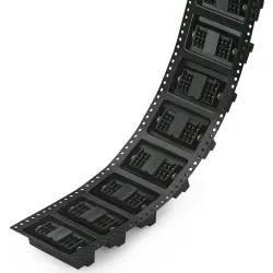 Pin header, 14 pole, pitch 3.5 mm, straight, black, 713-1407/117-000/997-407