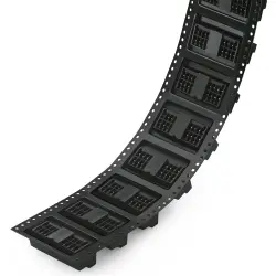 Pin header, 16 pole, pitch 3.5 mm, straight, black, 713-1408/105-000/997-406