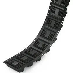 Pin header, 18 pole, pitch 3.5 mm, straight, black, 713-1409/116-000/997-407