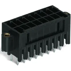 Pin header, 20 pole, pitch 3.5 mm, straight, black, 713-1410/117-000/997-408