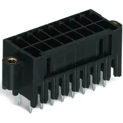 Pin header, 22 pole, pitch 3.5 mm, straight, black, 713-1411/117-000/997-408