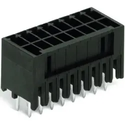 Pin header, 24 pole, pitch 3.5 mm, straight, black, 713-1412/105-000/997-408